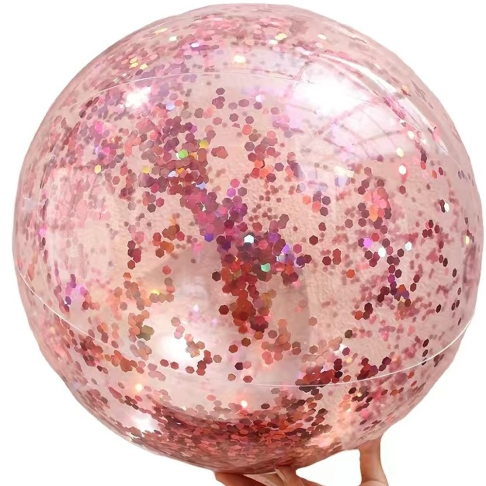 Fun glitter beach ball, for bachelorette parties or a fun day @ the pool/beach